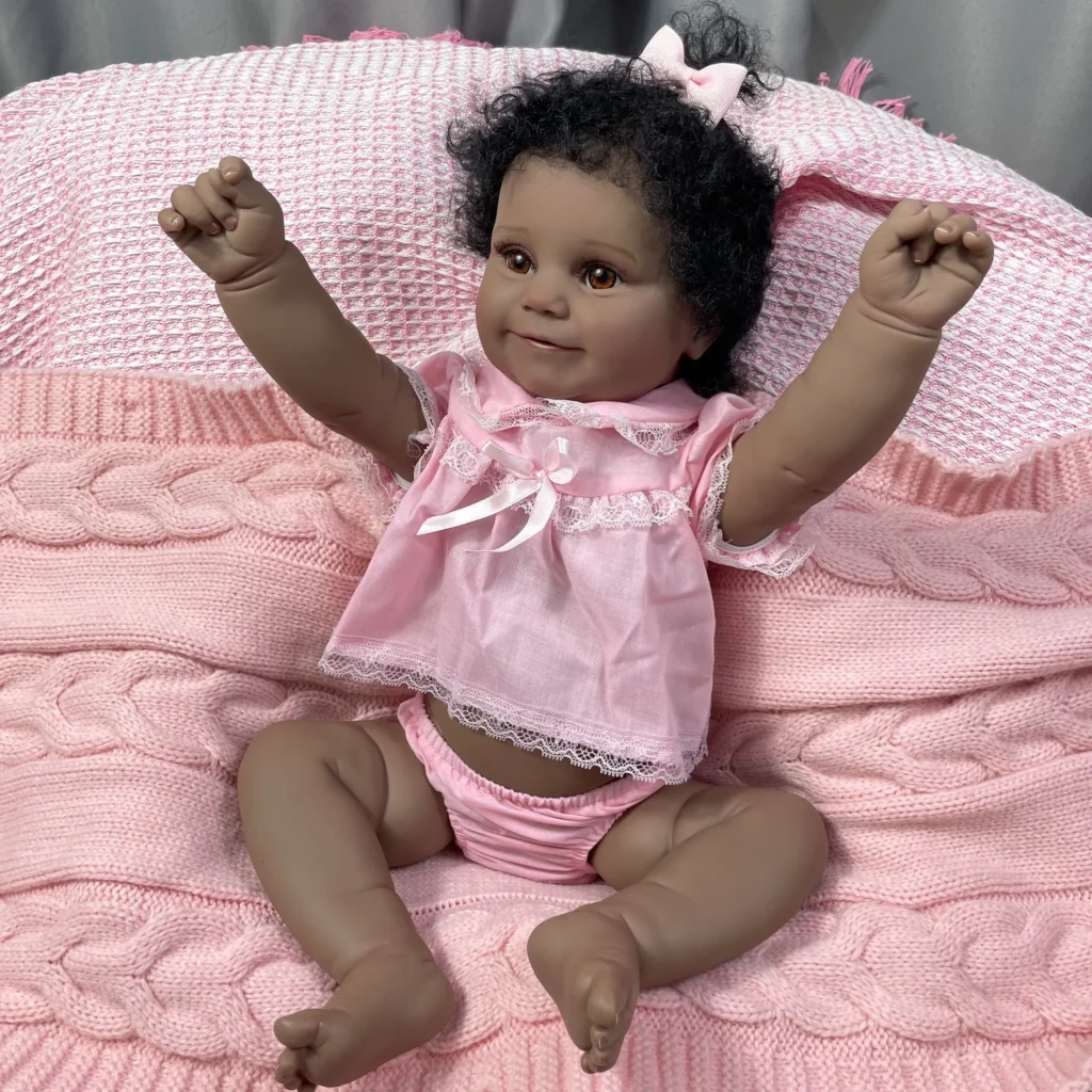 19Inch African American Doll Maddie Dark Skin Girl - Image 2