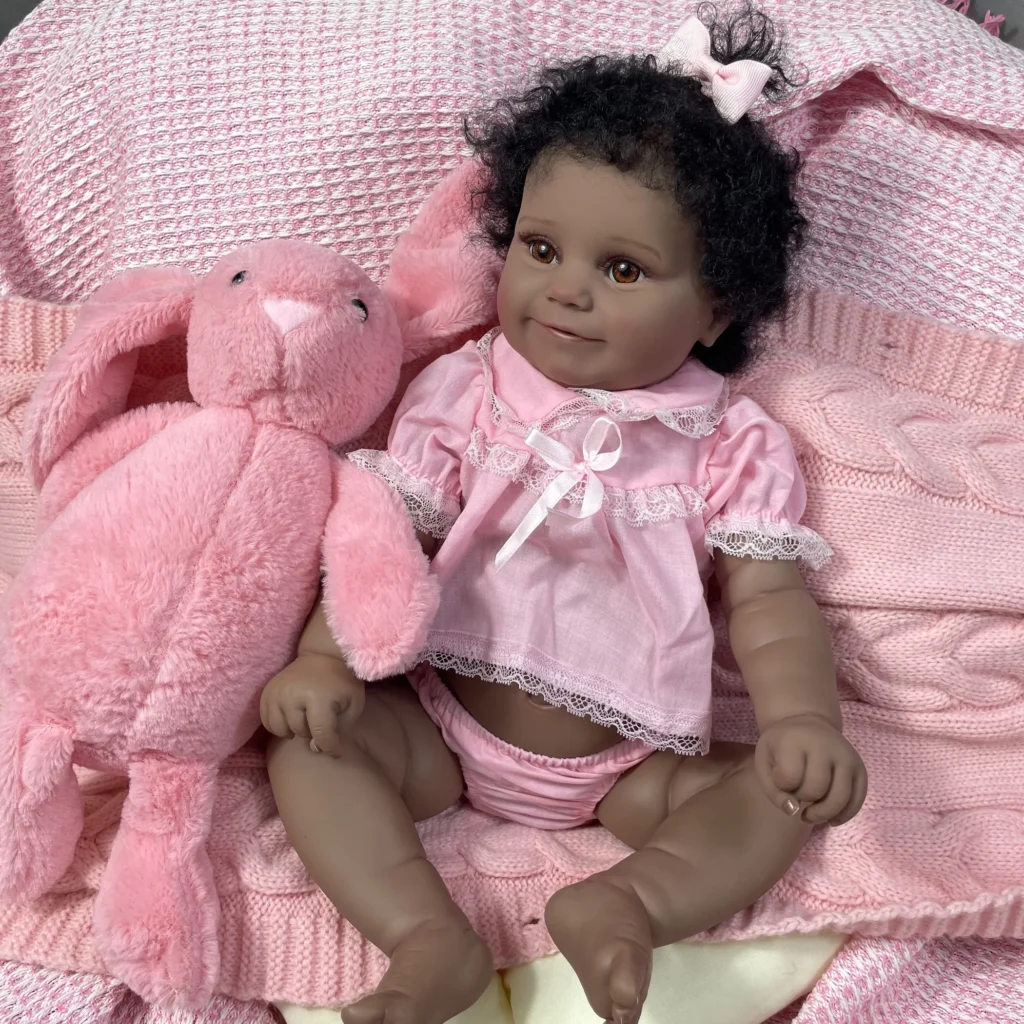 19Inch African American Doll Maddie Dark Skin Girl - Image 3