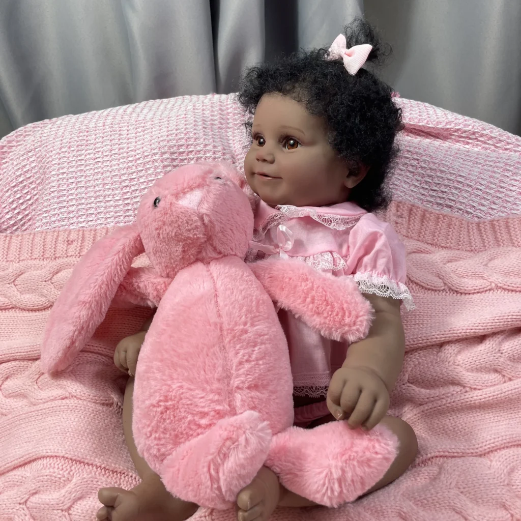 19Inch African American Doll Maddie Dark Skin Girl - Image 4