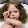 19Inches Unassembled Painted Reborn Doll Jocy With Hair Transplant Handmade High Quality Unfinished Doll Parts With 1 - Reborn Dolls Mall