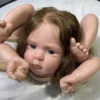 19Inches Unassembled Painted Reborn Doll Jocy With Hair Transplant Handmade High Quality Unfinished Doll Parts With 4 - Reborn Dolls Mall