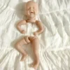 Mini bebe reborn kit Salia 12Inches Reborn Baby Vinyl Doll Kit Unpainted Unassembled Doll Parts DIY 2 - Reborn Dolls Mall